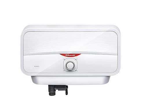 Racold Aures 5.5L 5500Watt Horizontal Instantaneous Water Heater (Geyser) | White