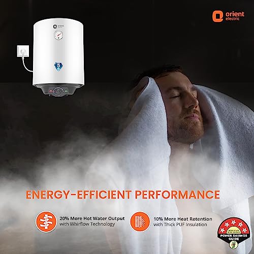 Orient Electric Enamour Classic Neo 10 L Storage Water Heater Ultra Diamond Glassline Coated Tank 5 Star | White