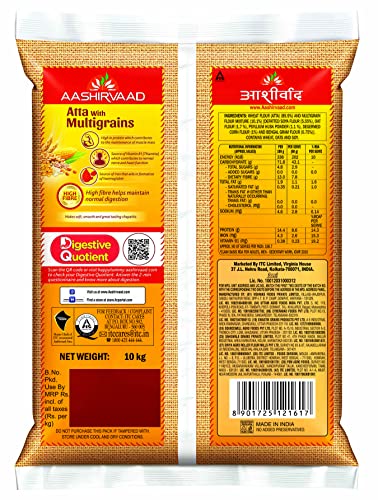 Aashirvaad Atta with Multigrains The High Fibre Atta