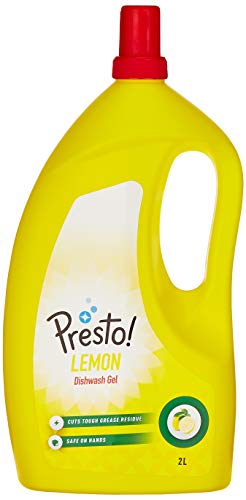 Amazon Brand - Presto Dishwash Gel (Lemon)
