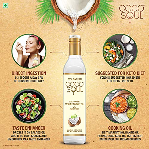 Coco Soul Cold Pressed Natural Virgin Coconut Oil