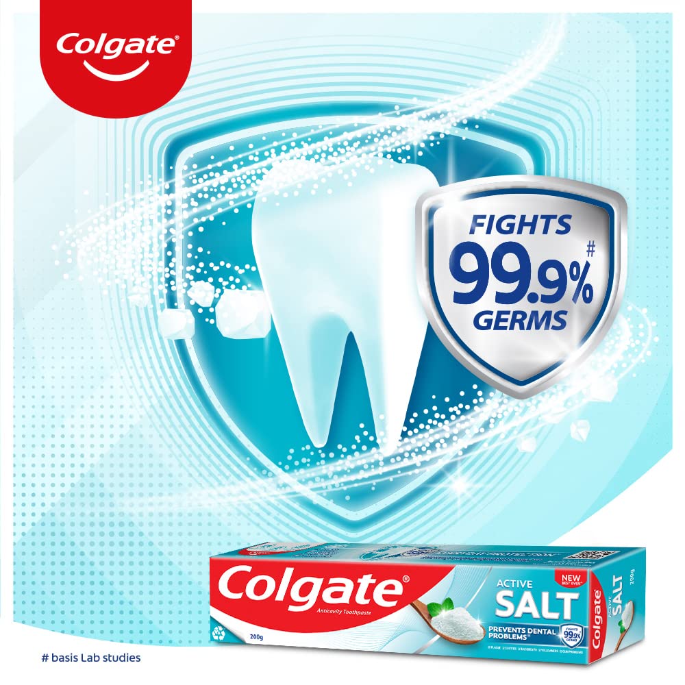 Colgate Toothpaste Active Salt (Natural, Saver Pack)