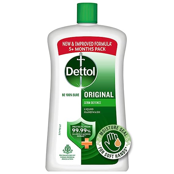 Dettol Original Germ Protection Handwash Liquid Soap Jar