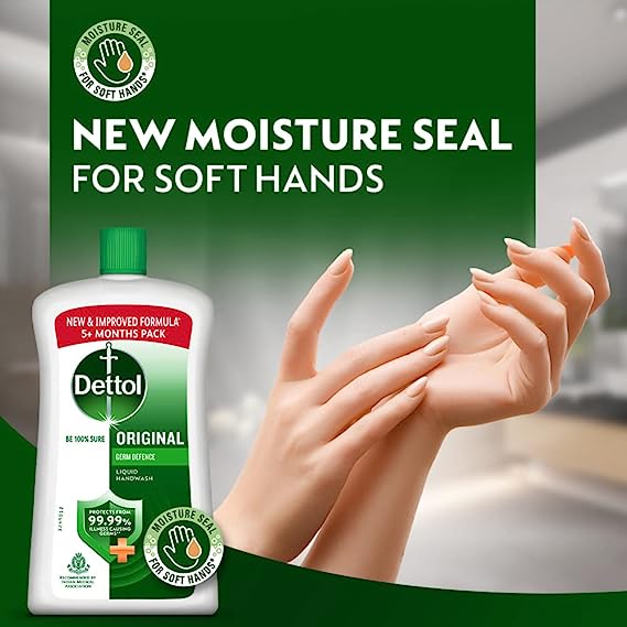 Dettol Original Germ Protection Handwash Liquid Soap Jar