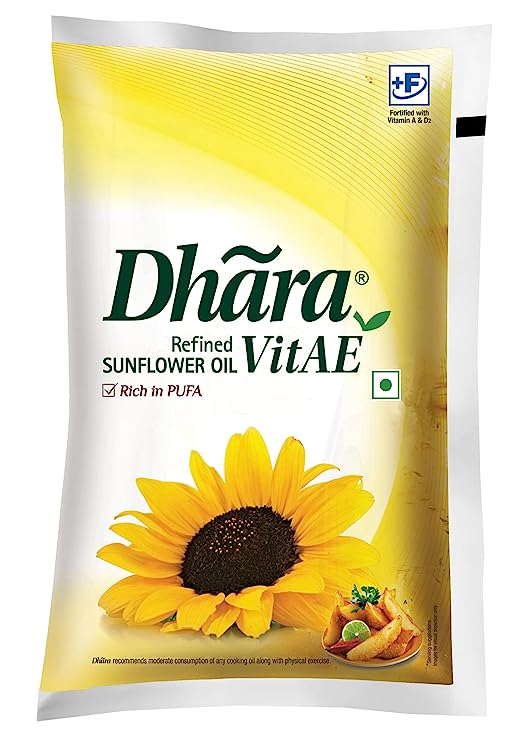 Dhara Refined Sunflower Oil Pouch