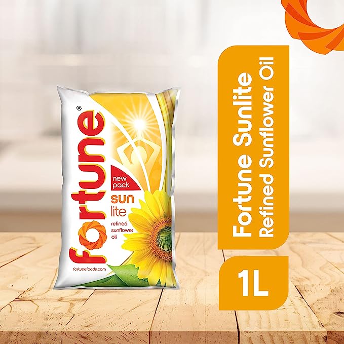 Fortune Sunlite Refined Sunflower Oil Pouch