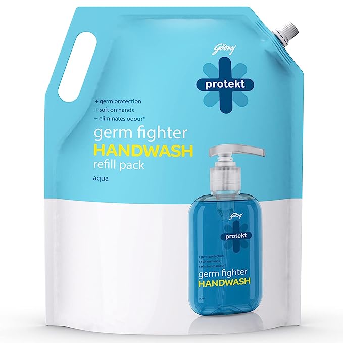 Godrej Protekt Germ Fighter Handwash Refill Pack Aqua