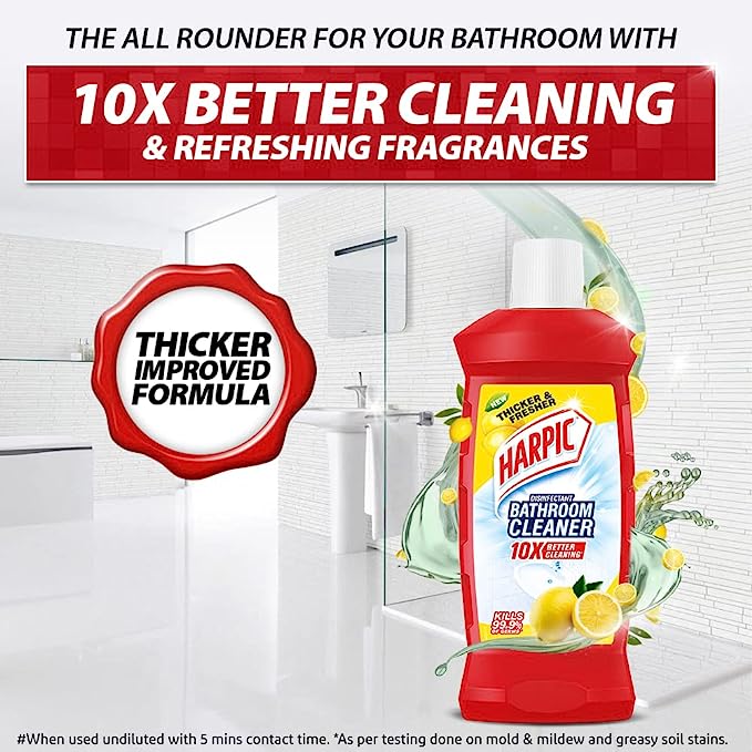 Harpic Bathroom Cleaner Liquid, Lemon