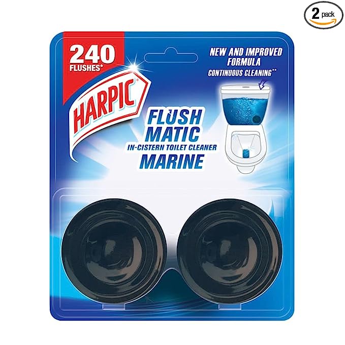 Harpic Flushmatic Twin In-Cistern Toilet Cleaner (Aquamarine)