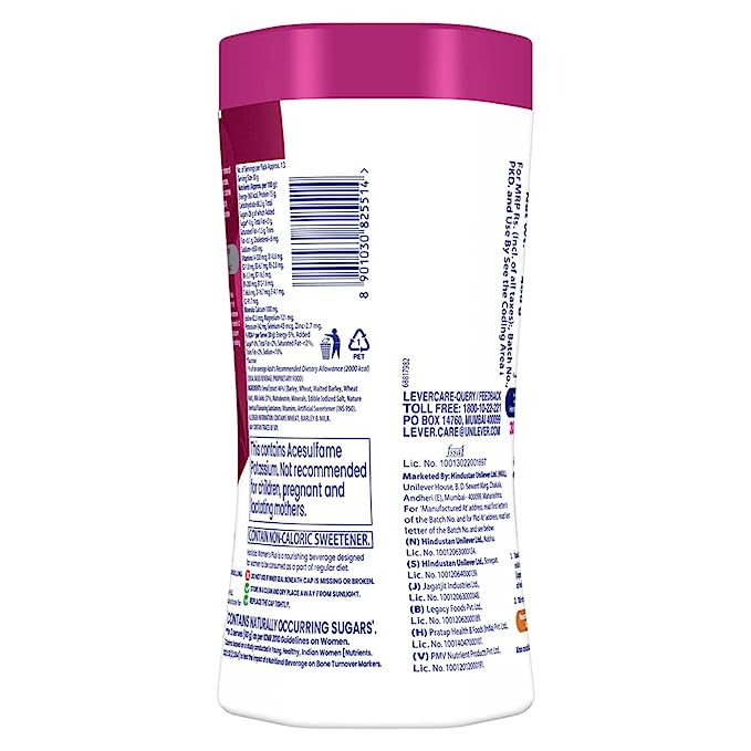 Horlicks Womens Health and Nutrition Drinkm, Caramel Flavor Jar (No Added Sugar)