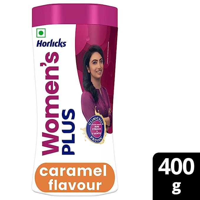 Horlicks Womens Health and Nutrition Drinkm, Caramel Flavor Jar (No Added Sugar)
