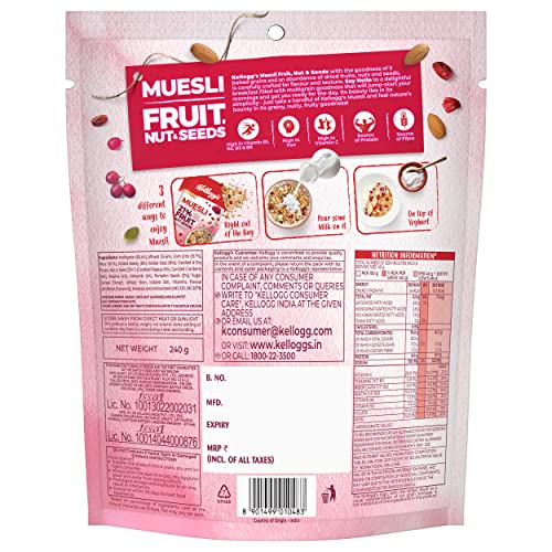 Kelloggs Muesli 21% Fruit Nut & Seeds