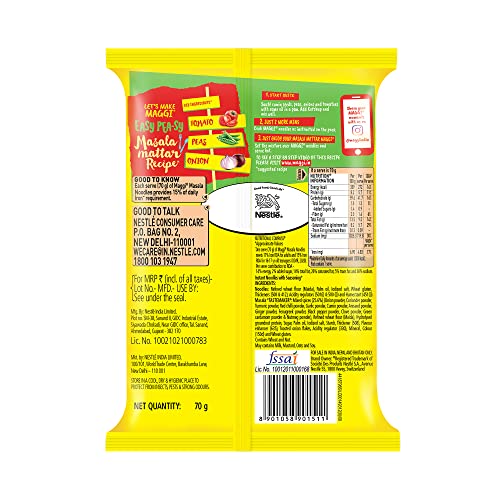 Maggi 2-Minute Masala Instant Noodles Pouch