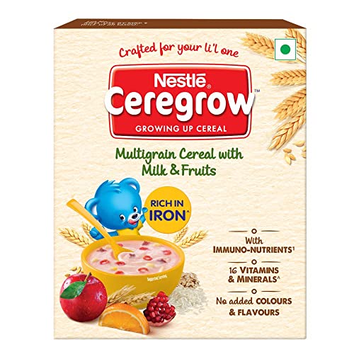 Nestle CEREGROW Growing Up Multigrain Cereal with Milk & Fruits