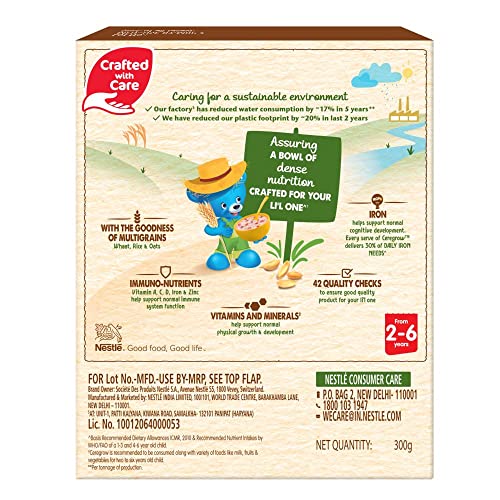 Nestle CEREGROW Growing Up Multigrain Cereal with Milk & Fruits