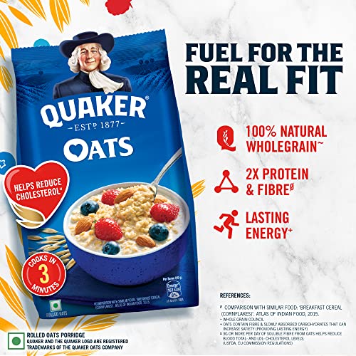 Quaker Oats Rolled Oats 100% Natural Wholegrain