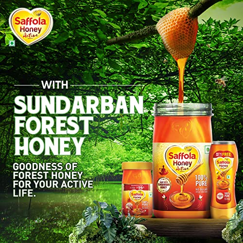 Saffola Honey Active Made with Sundarban Forest Honey 100% Pure Honey