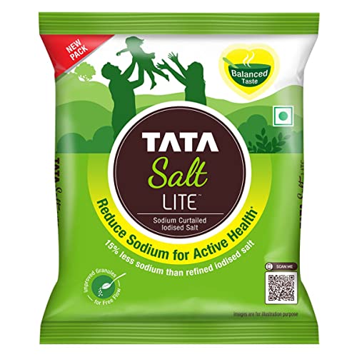 Tata Salt Lite, 15% Low Sodium Salt, Reduce Sodium For Active Health, Lite Namak