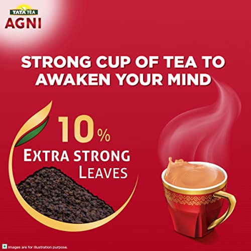 Tata Tea Agni, Strong chai With 10% Extra Strong Leaves, Black Tea