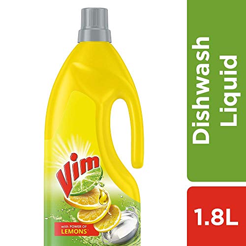Vim Dishwash Liquid Gel Lemon, With Lemon Fragrance