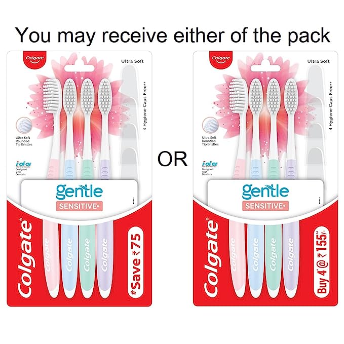 Colgate Sensitive Soft Bristles Toothbrush (Pack of 4)