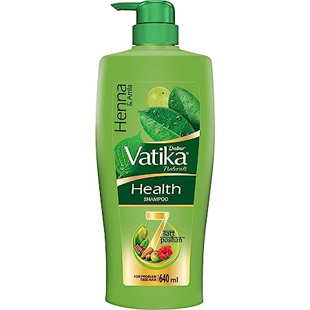 Dabur Vatika Health Shampoo, With Henna and Amla For Problem Free Hair