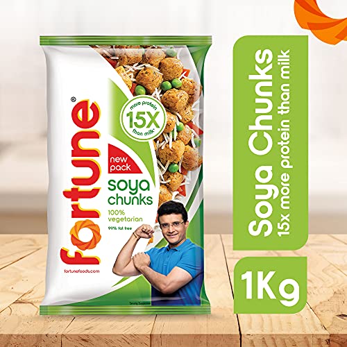Fortune Soya Chunks, 15x more protein than milk