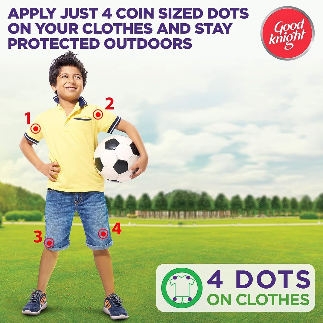 Good Knight 100% Natural Mosquito Repellent Fabric Roll On Bubble Gum Fragrance