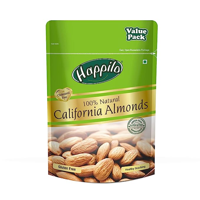 Happilo 100% Natural Premium California Almonds Pouch