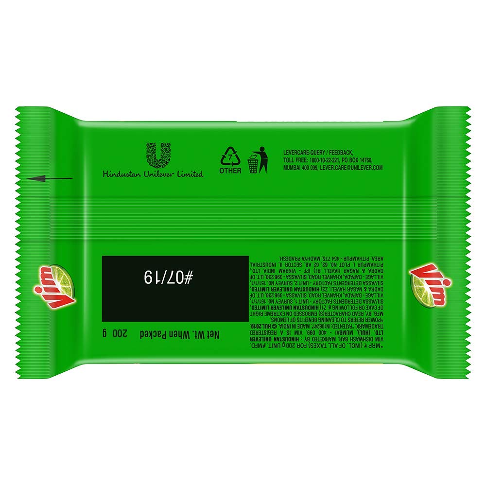 Vim Dishwash Bar Lemonm (Pack of 3)