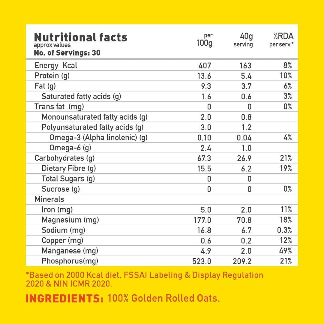 YogaBar Rolled Oats