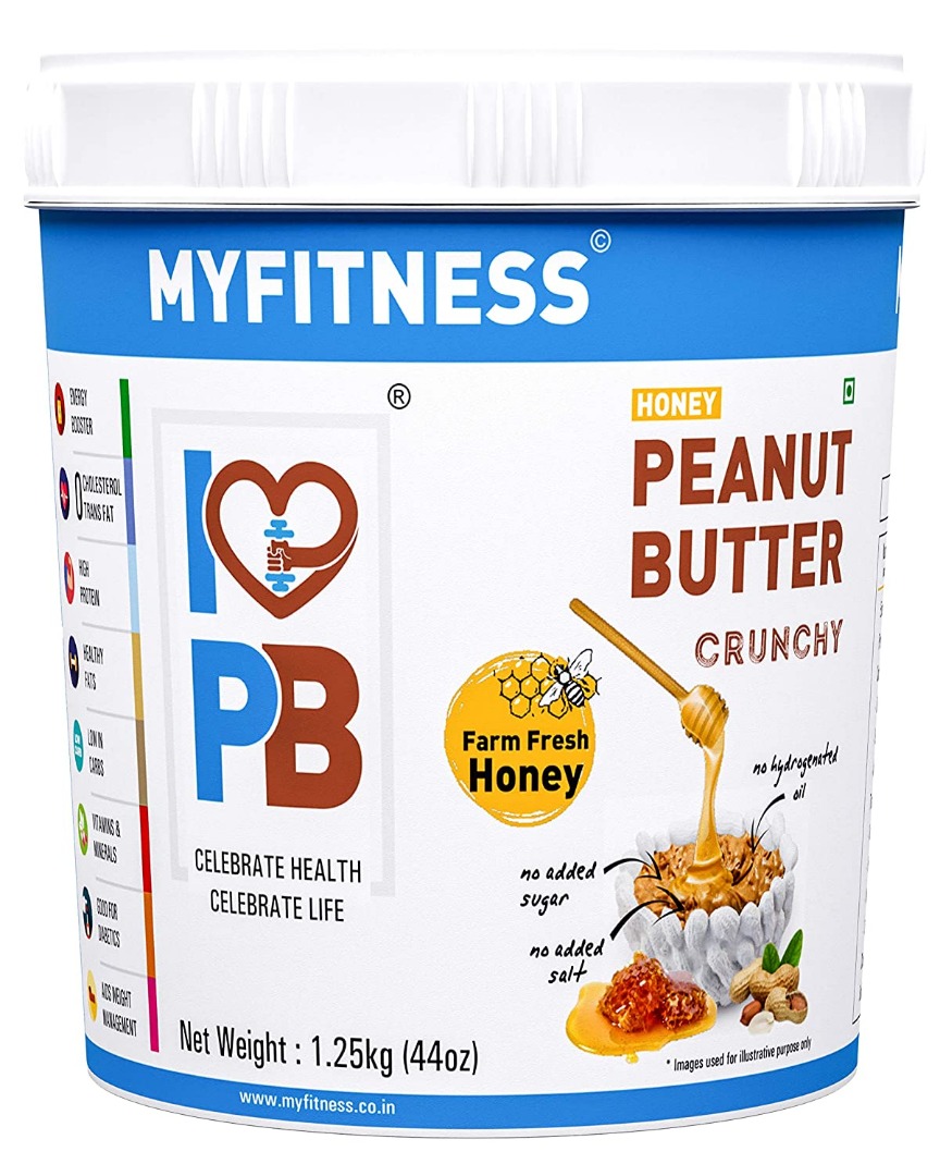MyFitness Honey Peanut Butter: Crunchy, 125 Kg