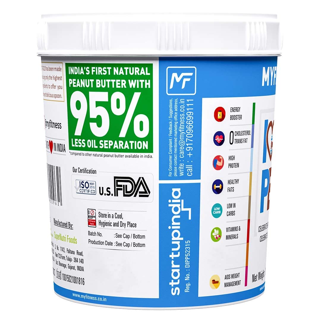 MyFitness Honey Peanut Butter: Crunchy, 125 Kg
