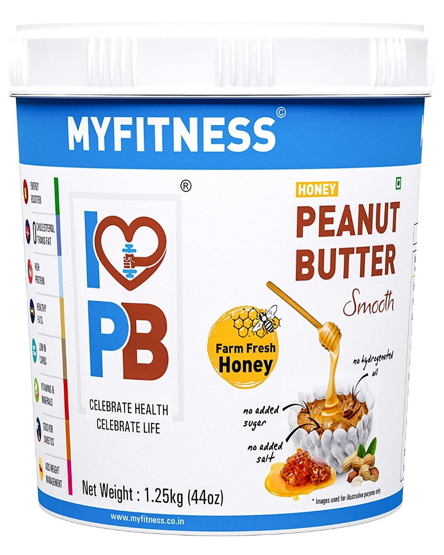 MyFitness Honey Peanut Butter: Smooth, 125 Kg