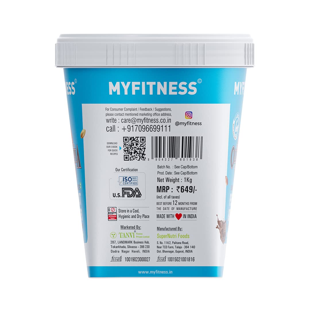 MyFitness Olympia Edition Dark Chocolate Peanut butter with Added Whey: Crispy, 1 Kg