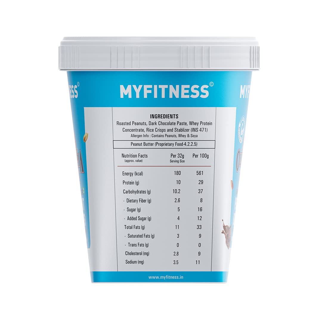 MyFitness Olympia Edition Dark Chocolate Peanut butter with Added Whey: Crispy, 1 Kg