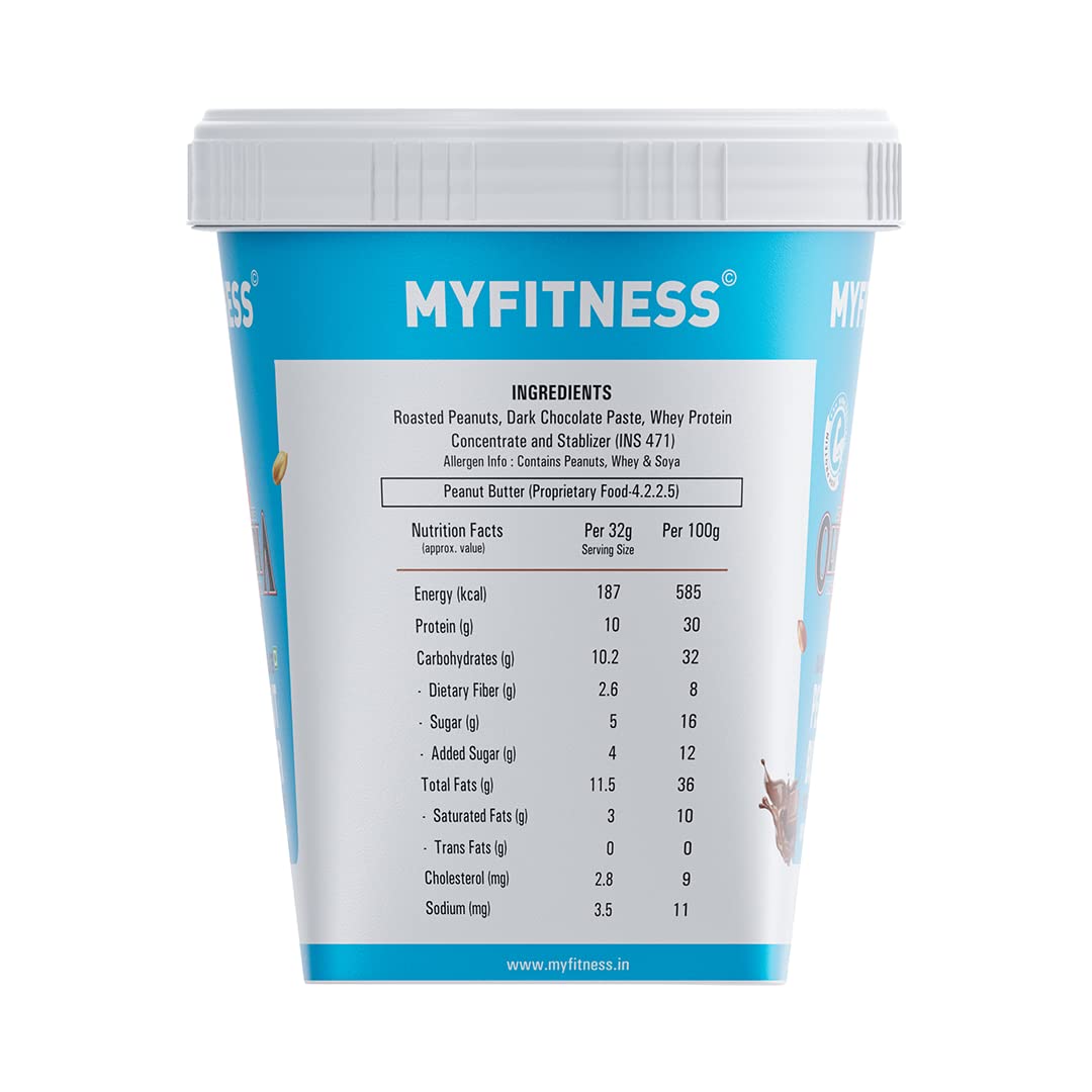 MyFitness Olympia Edition Dark Chocolate Peanut butter with Added Whey: Smooth, 1 Kg