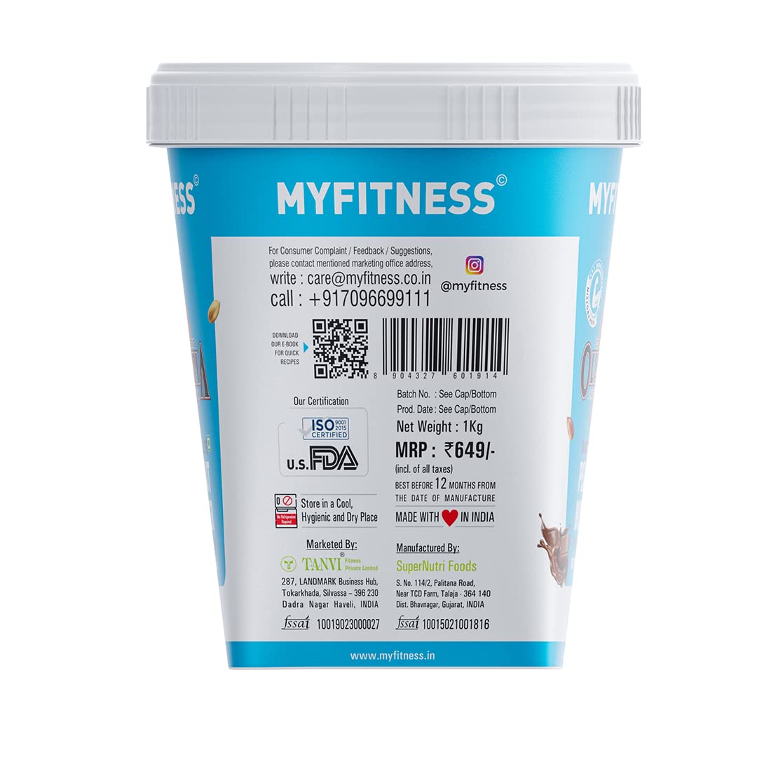 MyFitness Olympia Edition Dark Chocolate Peanut butter with Added Whey: Smooth, 1 Kg