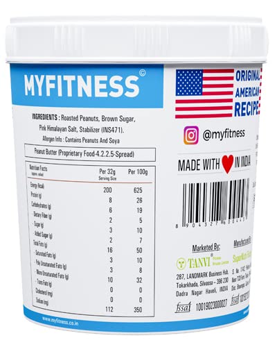 MyFitness Original Peanut Butter: Smooth, 125 Kg