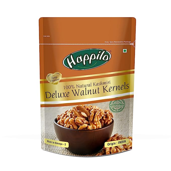 Happilo Deluxe 100% Natural Dried Kashmiri Walnut Kernels