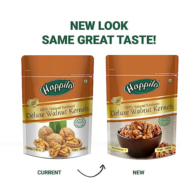 Happilo Deluxe 100% Natural Dried Kashmiri Walnut Kernels