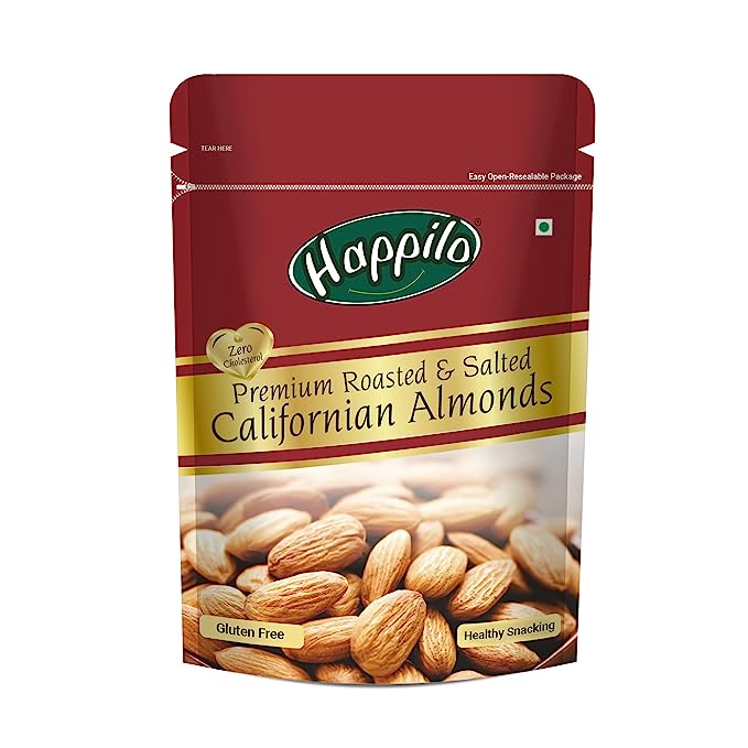 Happilo Roasted and Lightly Salted Premium Californian Almonds