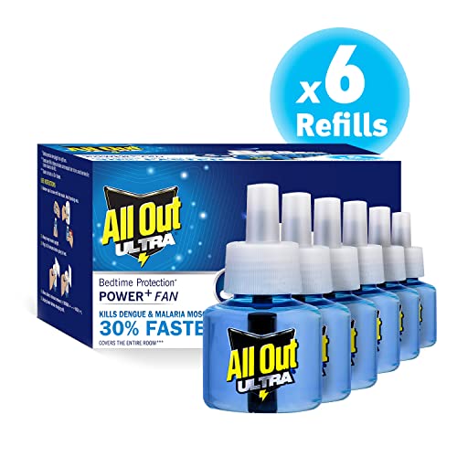 All Out Ultra Mosquito Repellant Refill Faster Action, 45ml (Pack of 6 each)