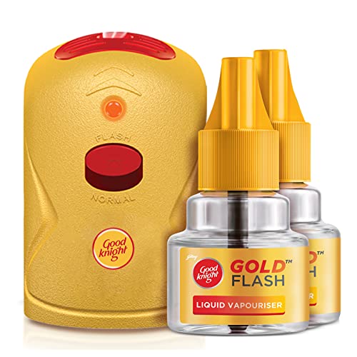 Good knight Gold Flash Liquid Vapourizer - Machine + Refill (45ml)