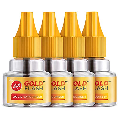 Good knight Gold Flash, Mosquito Repellent Refill, 45ml each (Pack of 4)