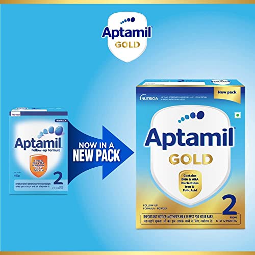 Aptamil Gold Follow Up Infant Formula Milk Powder for Babies - Stage 2 (6 to 12 months)
