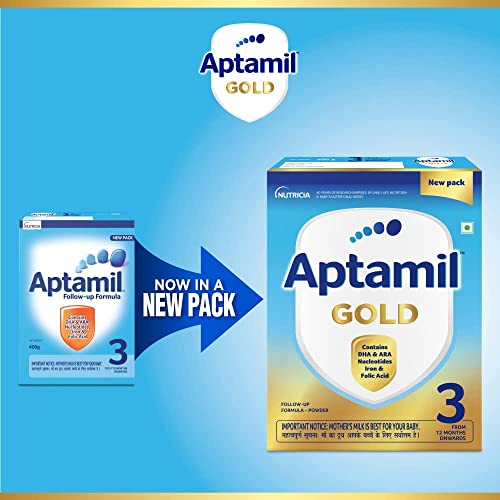 Aptamil Gold Follow Up Infant Formula Milk Powder for Babies - Stage 3 (12 month onwards)