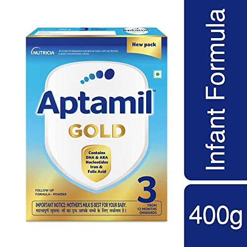 Aptamil Gold Follow Up Infant Formula Milk Powder for Babies - Stage 3 (12 month onwards)