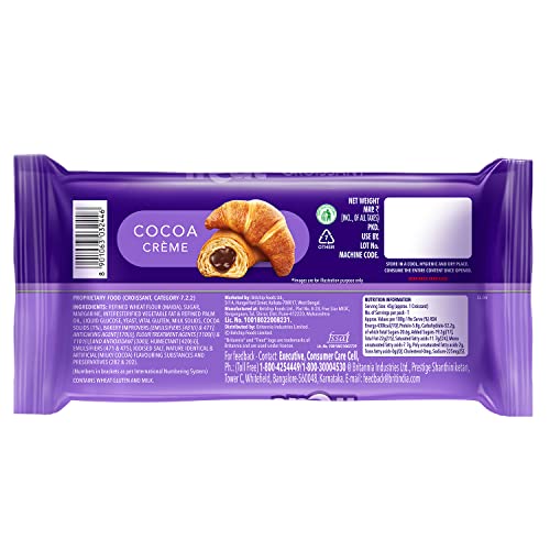 Britannia Treat Croissant with Cocoa Creme Filling
