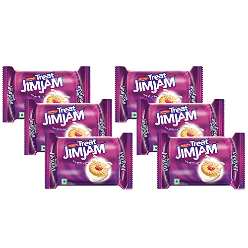 Britannia Treat Jim Jam Biscuits, 138gm (Pack of 6)